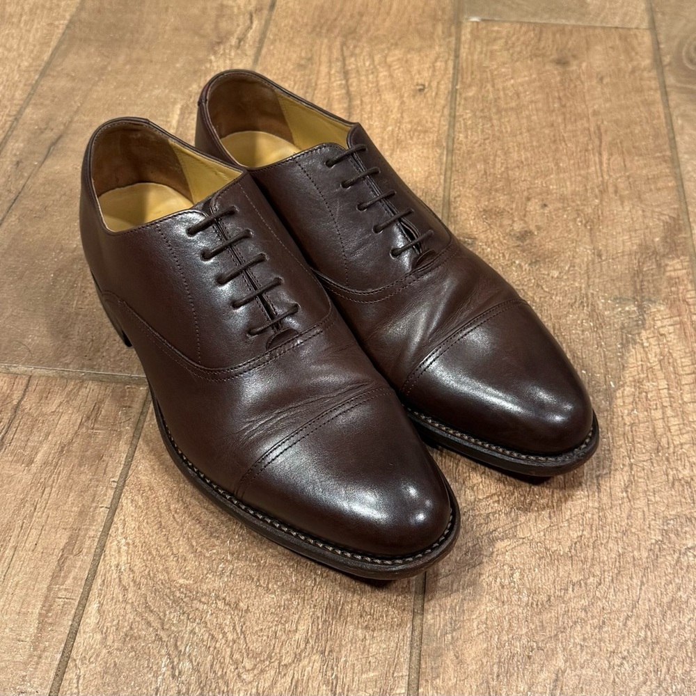 Charles Tyrwhitt Leather Oxford Men’s Size US 9 UK 8 Chocolate Brown Dress Shoes